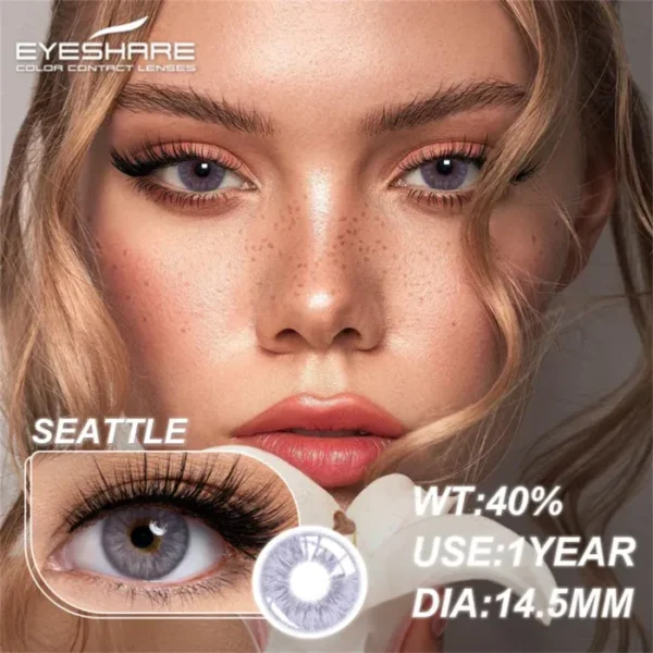 EYESHARE Seattle Violet Gray 14.5 DM