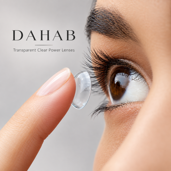DAHAB Transparent Clear Power Lenses