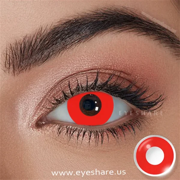 Cosplay Pure Red 14.5mm 1 Pair