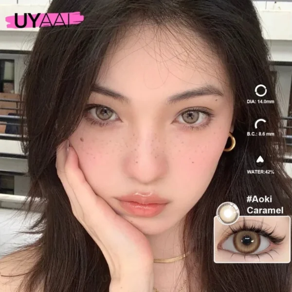 Uyaai Aoki Caramel Contact Lens