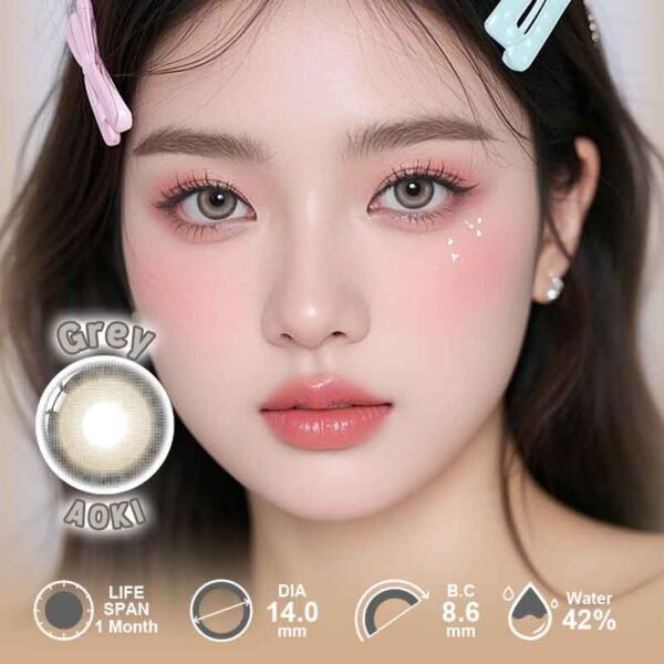 Uyaai Aoki Gray Contact Lens