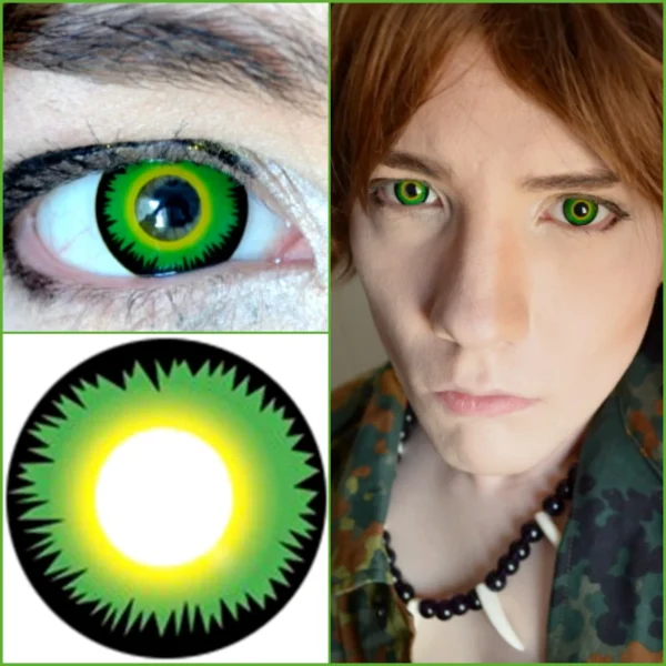 Halloween Green Werewolf Contact Lens