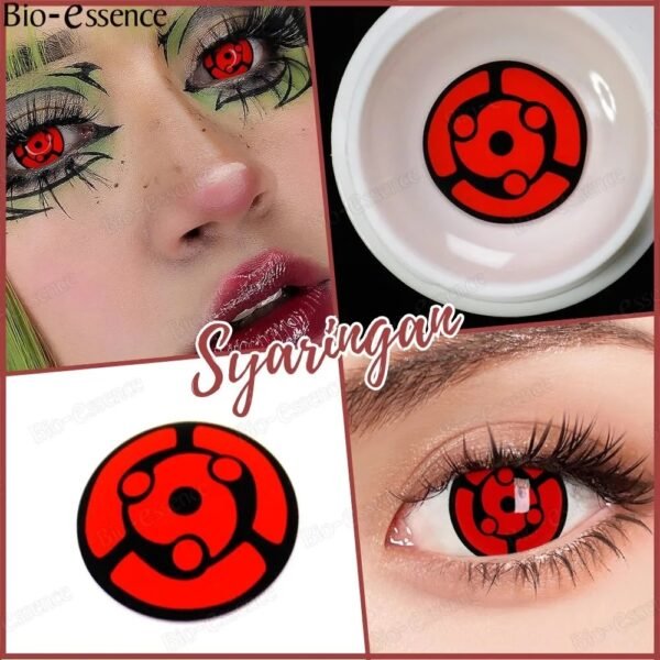 Halloween Naruto Madara Mangekyo Sharingan Contact Lens