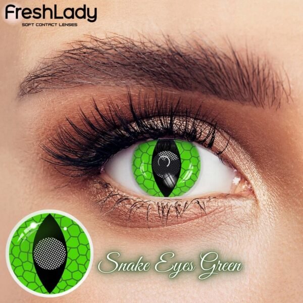 Halloween Snake Eye Green Contact Lens
