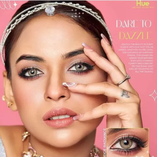 Hue Beige Radiance Contact Lens