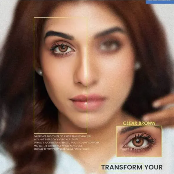 Hue Clear Brown Contact Lens