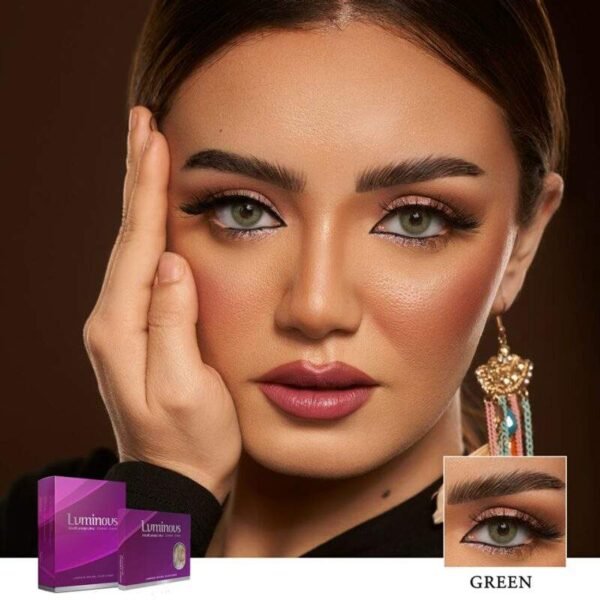 Luminous Green Contact Lens