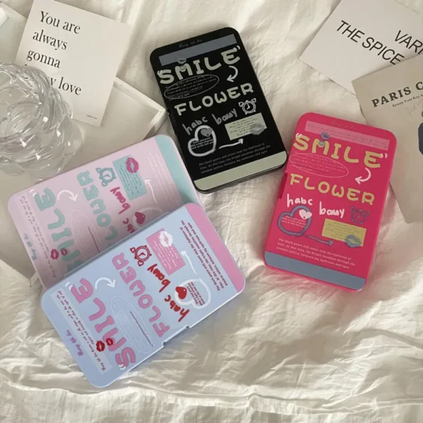 Smile Printed 6-in-1 Contact Lens Case & Portable Travel Kit